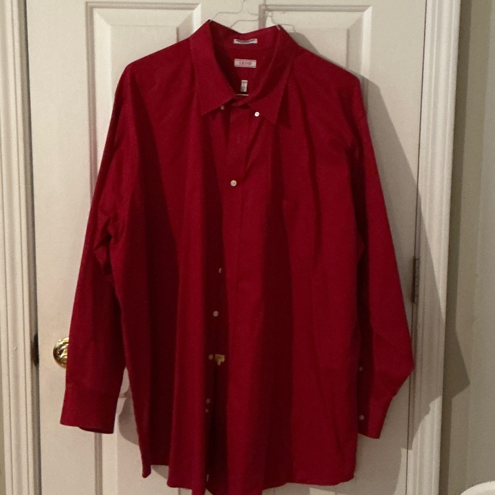Izod Men's Bold Red Casual Shirt